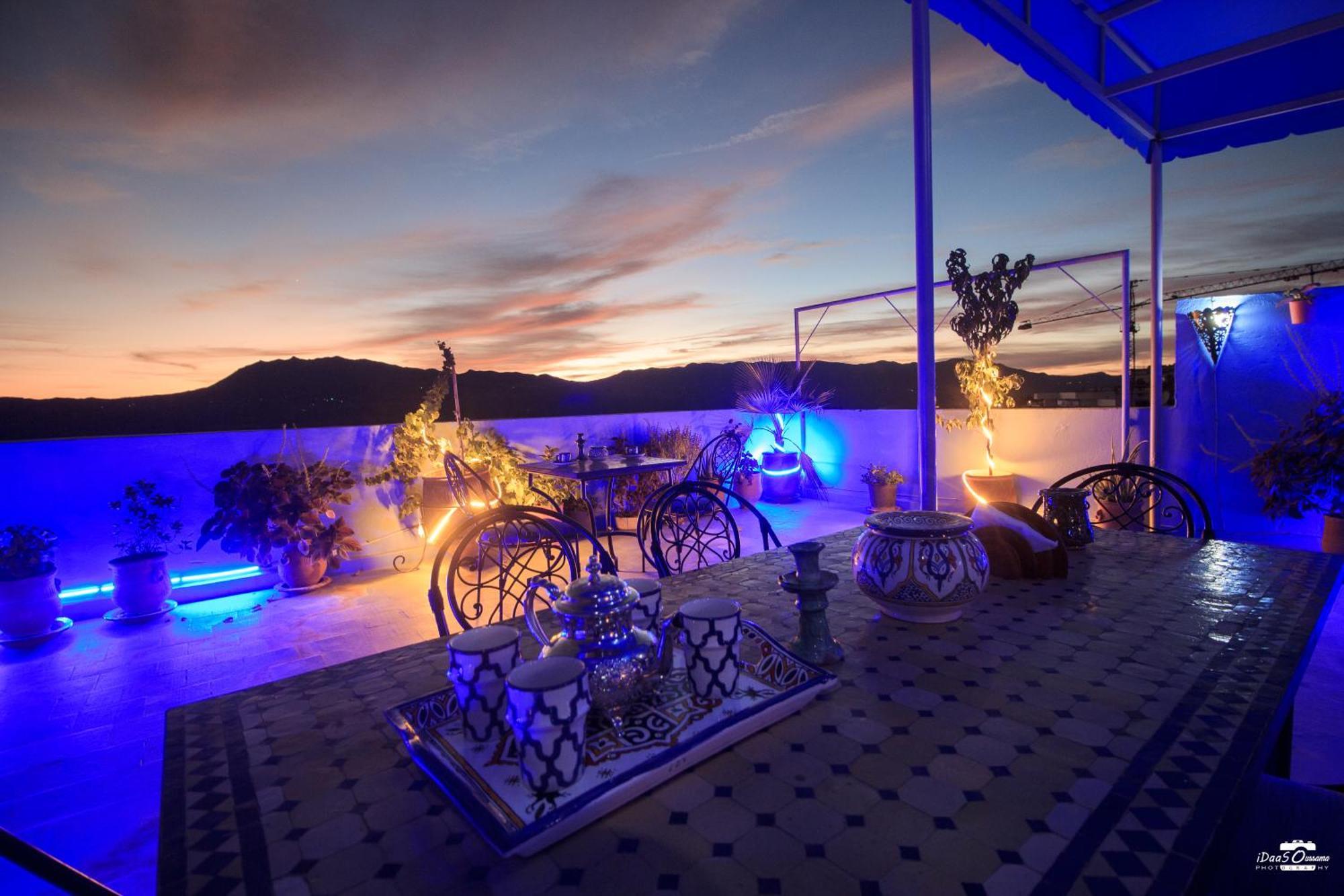 Appartamento Casa Voyager 'Secret Garden Terrace' Chefchaouen Esterno foto