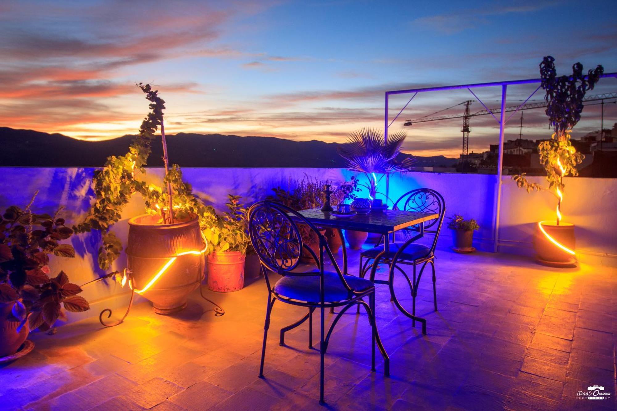 Appartamento Casa Voyager 'Secret Garden Terrace' Chefchaouen Esterno foto